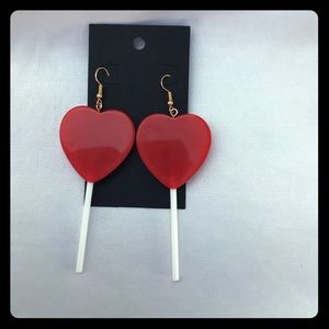 Lollipop heart earrings